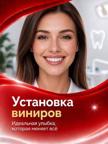 Установка виниров и люминиров на выбор 